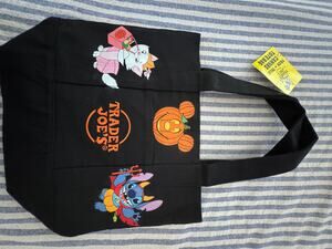 Disney Halloween Stitch,Marie,Pooh, Mickey Custom Made Trader Joes Mini Tote